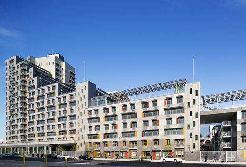 East facing façade on Brook Avenue, South Bronx.: Photograph © David Sundberg/ESTO